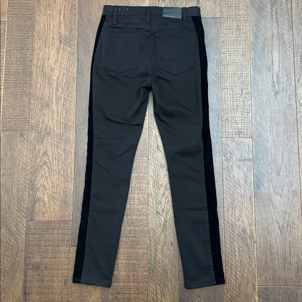 Madewell 9" Mid-Rise Skinny Jeans: Velvet Tuxedo Stripe Edition - Picture 12 of 14